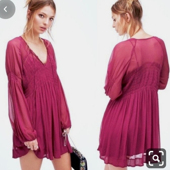 Free People | Lini Ethereal Smocked Mini Dress